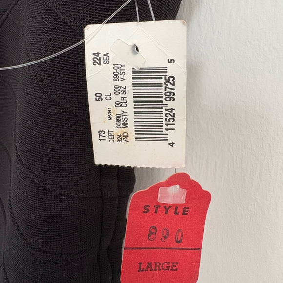 Night Way Collections | Zipper Back Cocktail Dress | Sz L | Black | NWT - Picture 6 of 6